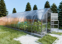 Serre da giardino robuste KLASIKA*DROP 20m2, 2,5m x 8m, 4 mm con rivestimento in policarbonato