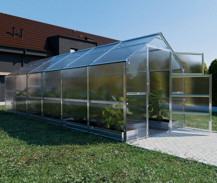 Serre da giardino robuste KLASIKA BERNARD 2,35 x 6 m (14,1 m²), 6 mm con rivestimento in policarbonato