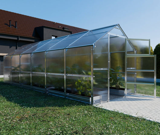 Serre da giardino robuste KLASIKA BERNARD 2,35 x 6 m (14,1 m²), 4 mm con rivestimento in policarbonato