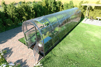 Serre da giardino robuste KLASIKA SLIM 2 x 8 m (16 m²) , 4 mm con rivestimento in policarbonato