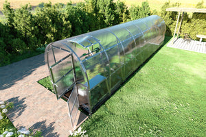 Serre da giardino robuste KLASIKA SLIM 2 x 8 m (16 m²) , 6 mm con rivestimento in policarbonato