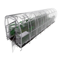 Serre da giardino robuste KLASIKA SLIM 2 x 8 m (16 m²) , 6 mm con rivestimento in policarbonato