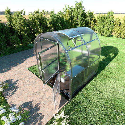 Serre da giardino robuste KLASIKA SLIM 2 x 2 m (4 m²) , 4 mm con rivestimento in policarbonato