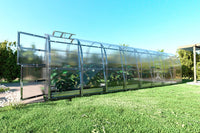 Serre da giardino robuste KLASIKA SLIM 2 x 8 m (16 m²) , 6 mm con rivestimento in policarbonato