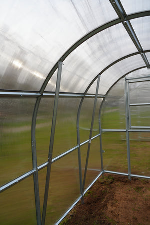 Serre da giardino robuste KLASIKA SLIM 2 x 12 m (24 m²) , 6 mm con rivestimento in policarbonato