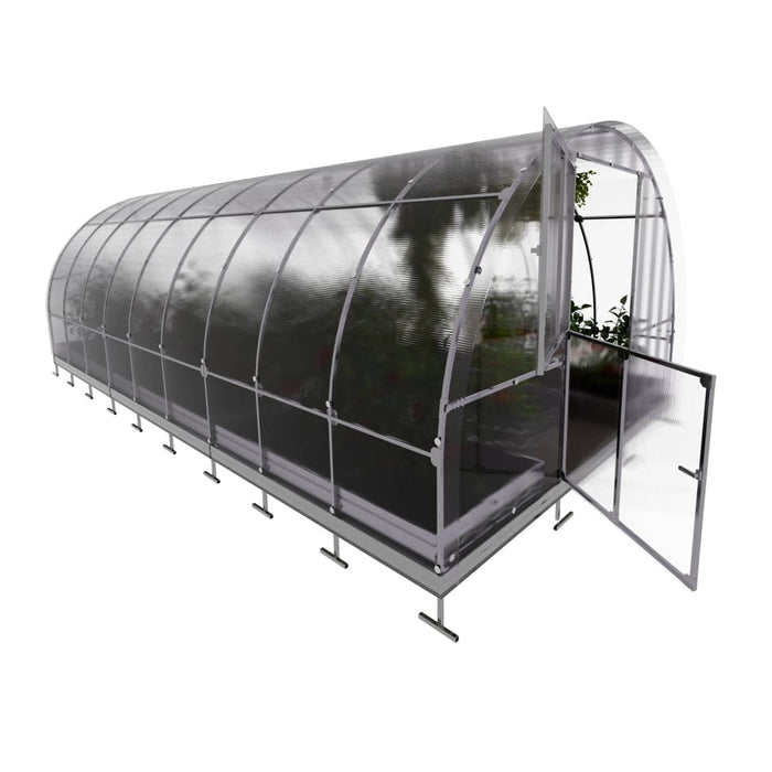 Serre da giardino robuste KLASIKA TUBE 3 x 6 m (18 m²), 6 mm con rivestimento in policarbonato