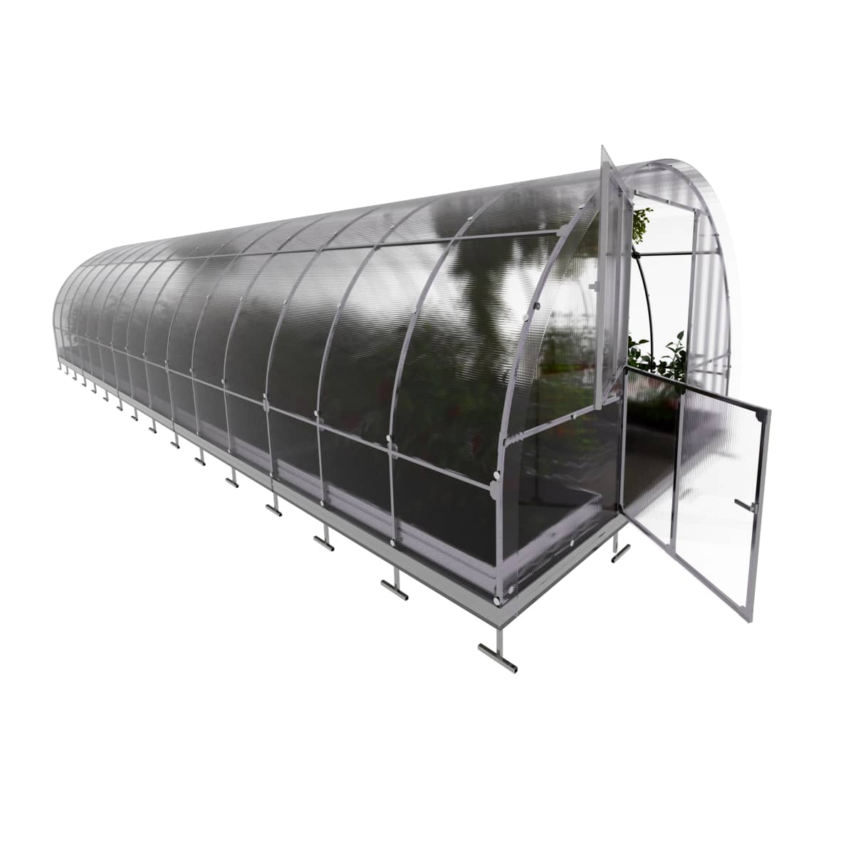 Serre da giardino robuste KLASIKA TUBE 3 x 10 m (30 m²), 4 mm con rivestimento in policarbonato