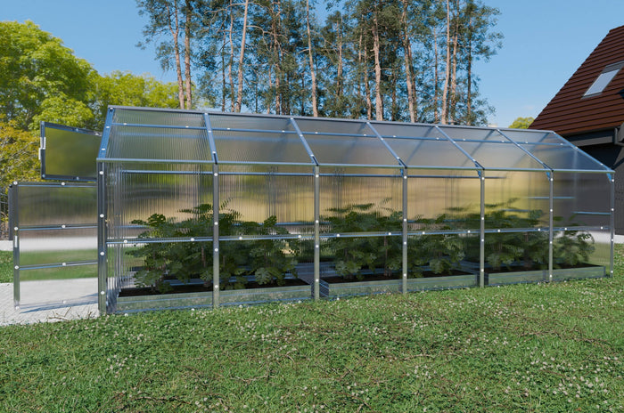 Serre da giardino robuste KLASIKA BERNARD 2,35 x 6 m (14,1 m²), 6 mm con rivestimento in policarbonato