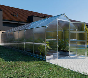 Serre da giardino robuste KLASIKA BERNARD 2,35 x 8 m (18,8 m²), 6 mm con rivestimento in policarbonato