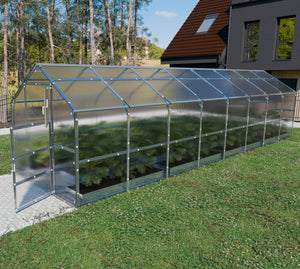 Serre da giardino robuste KLASIKA BERNARD 2,35 x 8 m (18,8 m²), 6 mm con rivestimento in policarbonato
