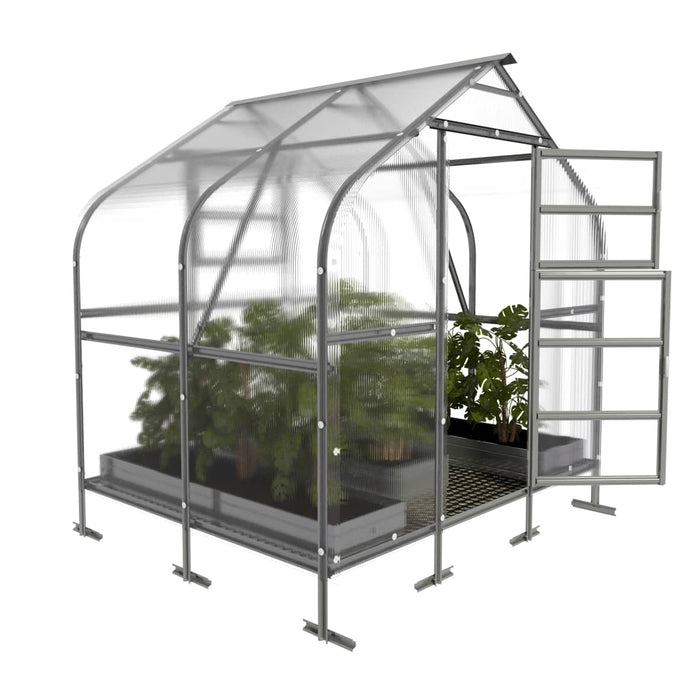 Serre da giardino robuste KLASIKA*DROP 5m2, 2,5m x 2m, 6 mm con rivestimento in policarbonato