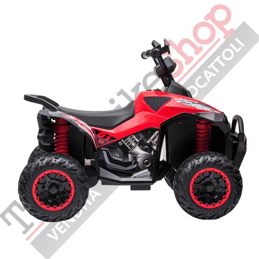 Quad Elettrico per Bambini Quad Medio Sport 12V-Rosso