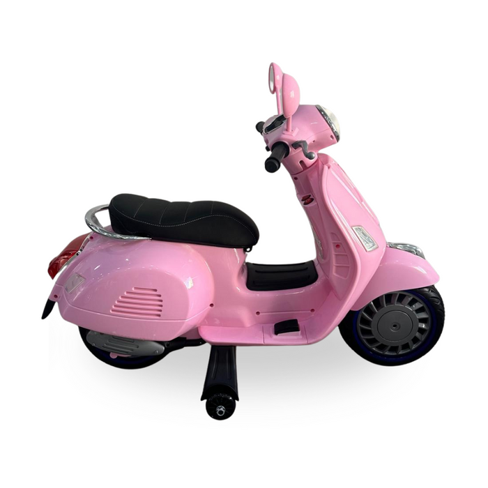 Moto Elettrica Per Bambini Scooter Happy 12V-Rosa