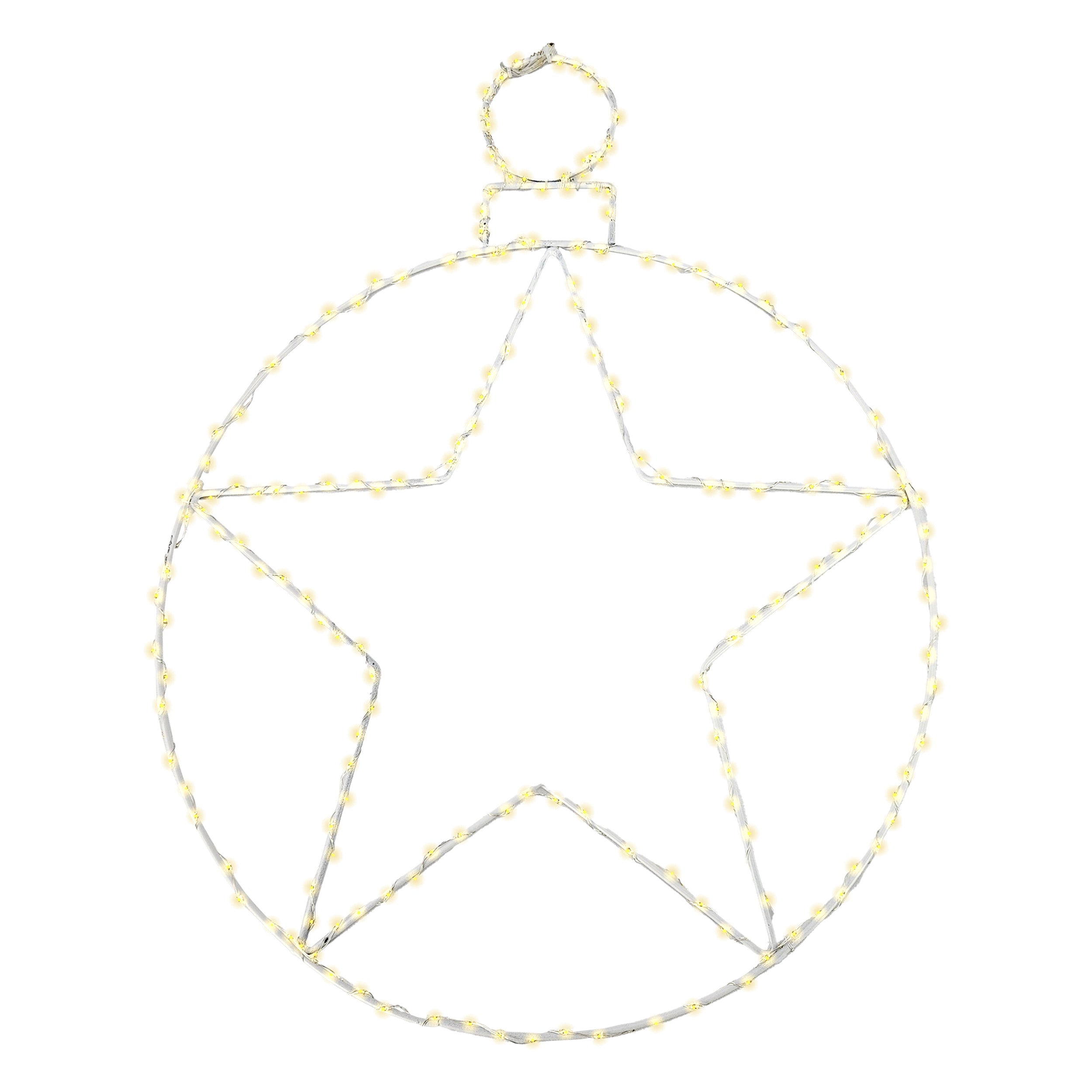 Decorazione per esterno sfera natale 250 led 48 cm