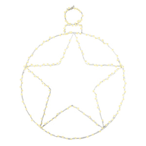 Decorazione per esterno sfera natale 250 led 48 cm