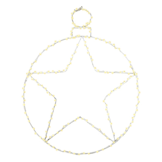 Decorazione per esterno sfera natale 250 led 48 cm