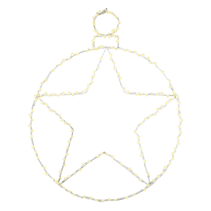 Decorazione per esterno sfera natale 250 led 48 cm