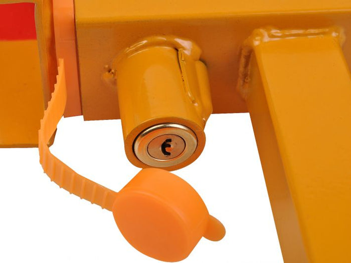 Ganascia ferma ruota auto blocca ruota caravan, 2 chiavi, per ruote da 13