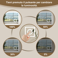 Aica 120x70cm Specchio da bagno Bluetooth antiappannamento, 3 colori dimmerabili, lente d'ingrandimento 3X