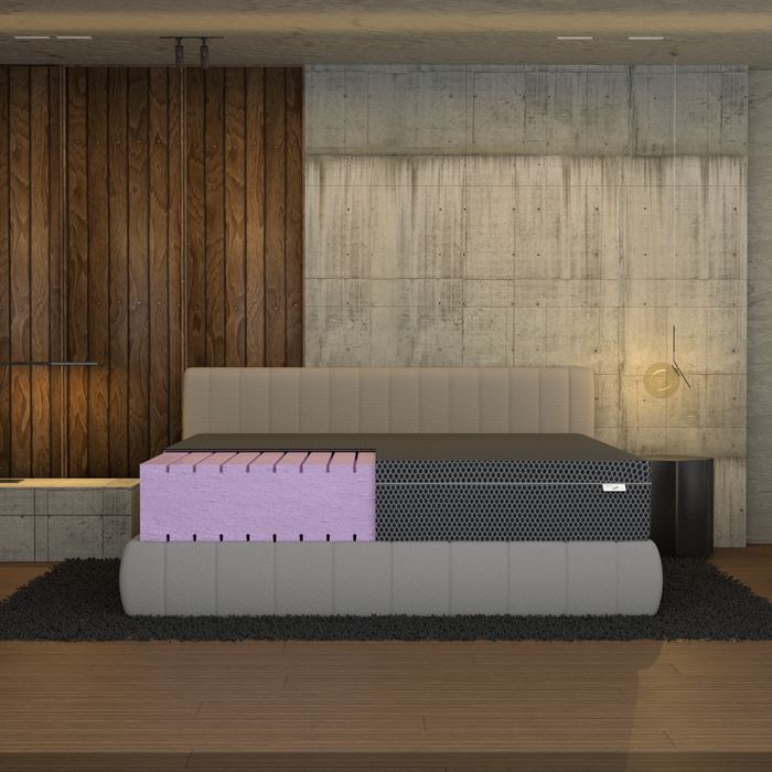 Materasso King Water Foam 180x195; Elevate il Vostro Riposo con Tecnologia Avanzata "Sceicco"