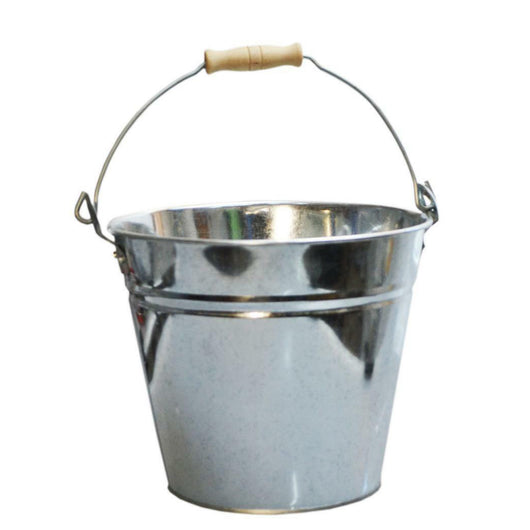 SECCHIO IN METALLO ZINCATO CON MANICO IMPUGNATURA IN LEGNO 5 LT GIARDINO E CASA SEZI000005000