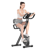 Cyclette reclinabile con schienale - RATTANTREE - con 8 livelli di resistenza regolabili - Nero