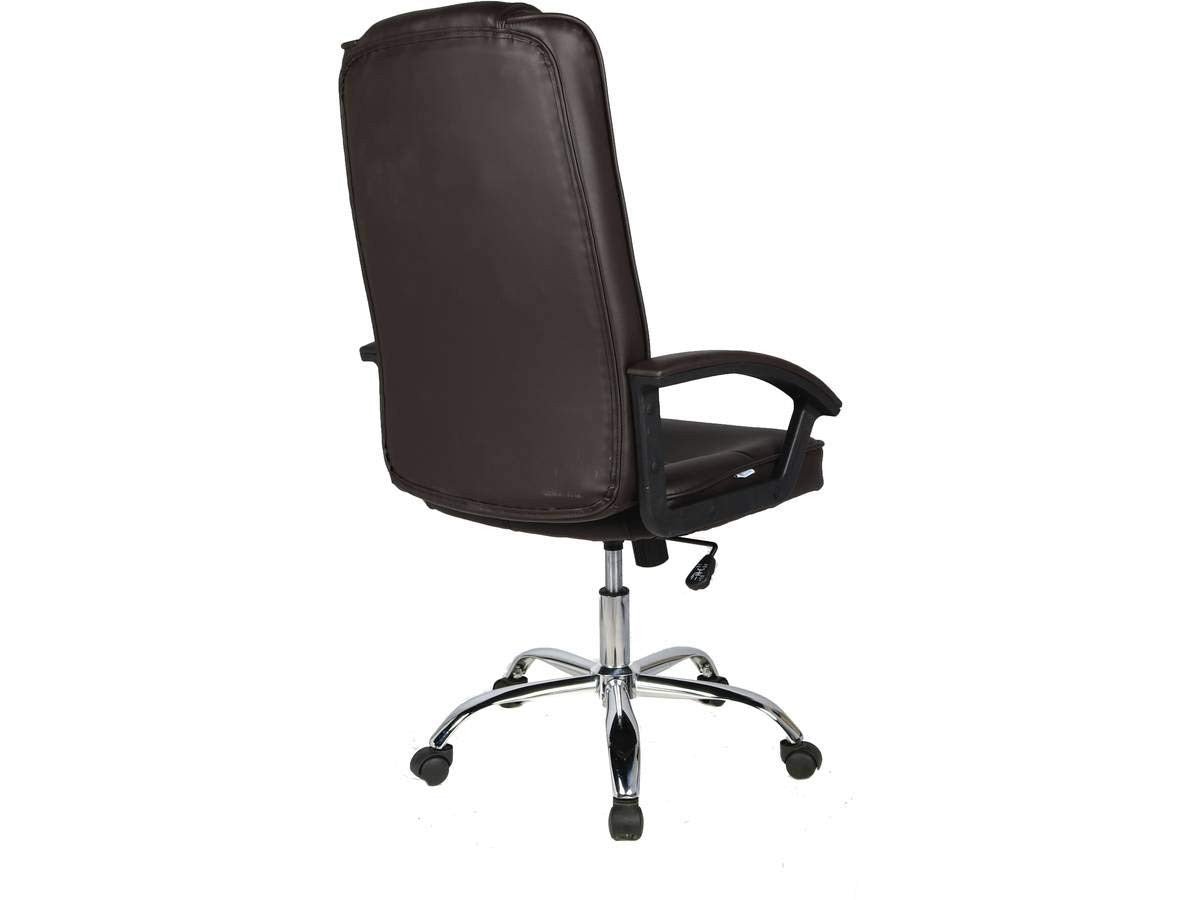 Poltrona da Ufficio Regolabile Marrone PVC Habitat et Jardin