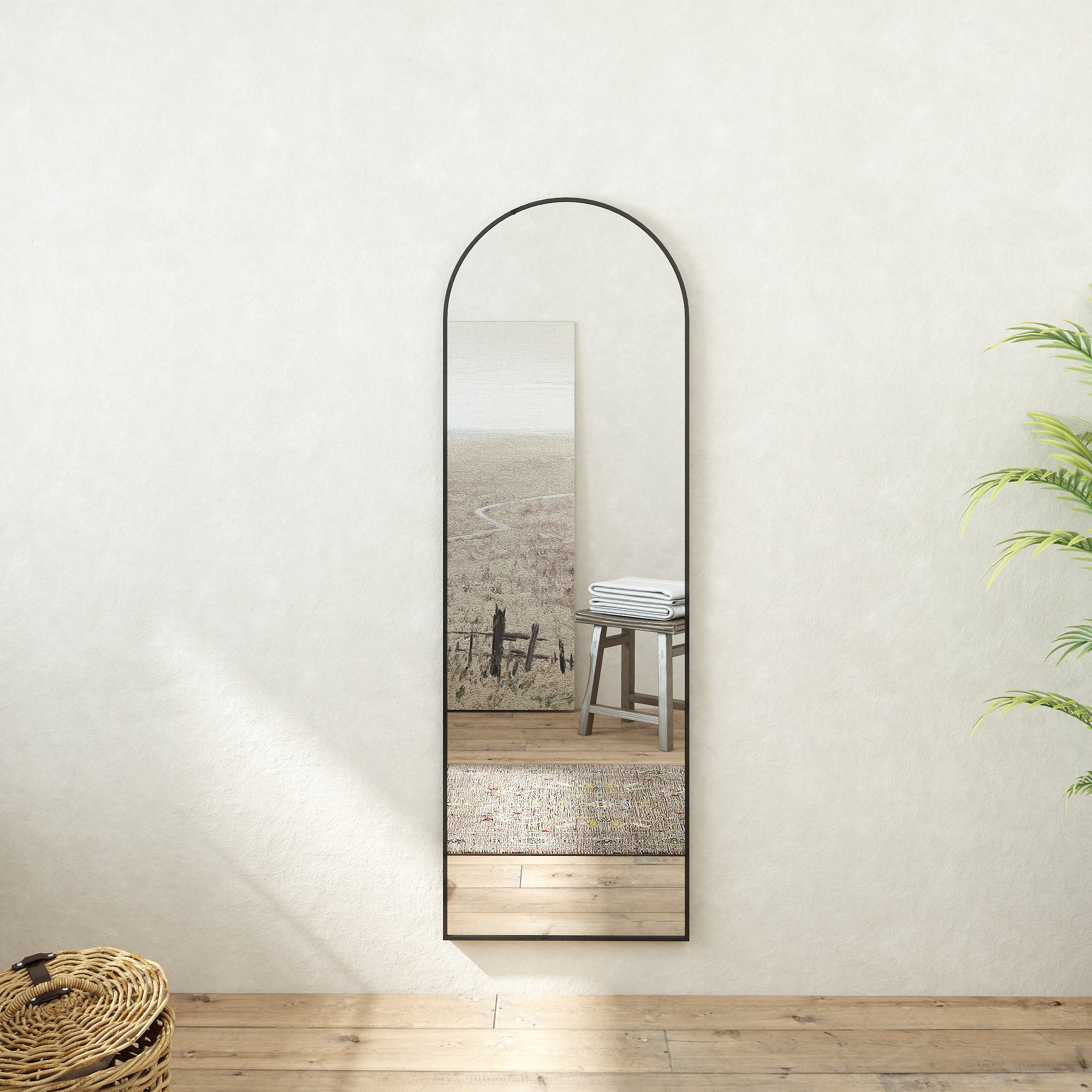 Specchio a corpo intero 163x54cm, design moderno e adatto per svariate scenari.