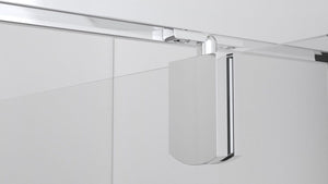 Porta doccia 80 cm nicchia porta battente H195 cm GIULIA Cromato