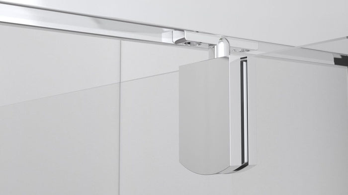 Box doccia nicchia 120 cm porta due battenti H195 cm GINA Cromato