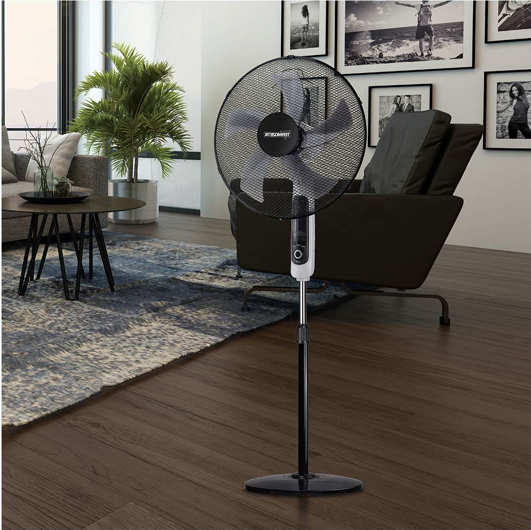 Termozeta Ventilatore a piantana TZAZ03 Airzeta XL grandi dimensioni altezza 130 cm 5 pale da 45 cm 55W telecomando timer