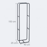 Mensola porta legna da camino in acciaio 150 cm 13_0002176_2