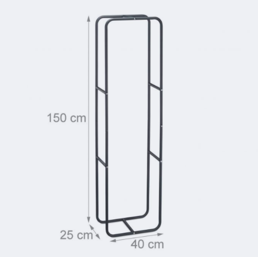 Mensola porta legna da camino in acciaio 150 cm 13_0002176_2