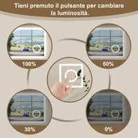 Aica Specchio da bagno bluetooth 80x60cm con antiappannamento + dimmerabile + 3 colori + ingrandimento 3X