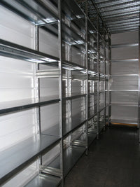 SCAFFALATURA metallica da magazzino Zincata cm. 80x80x242h