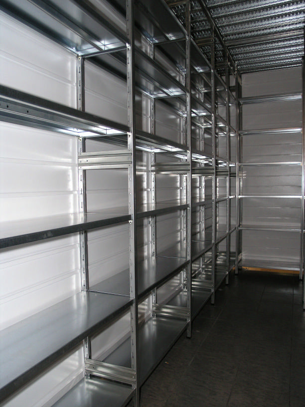 SCAFFALATURA metallica da magazzino Zincata cm. 80x80x242h