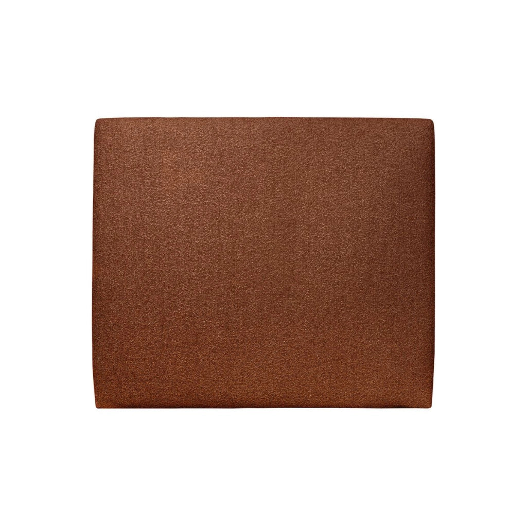 Testiera in tessuto bouclé terracotta liscio L140 cm