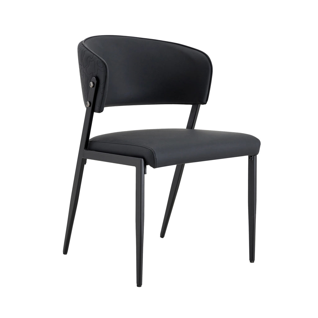 SEDIA Da pranzo moderna in PU con struttura in metallo, 78 cm