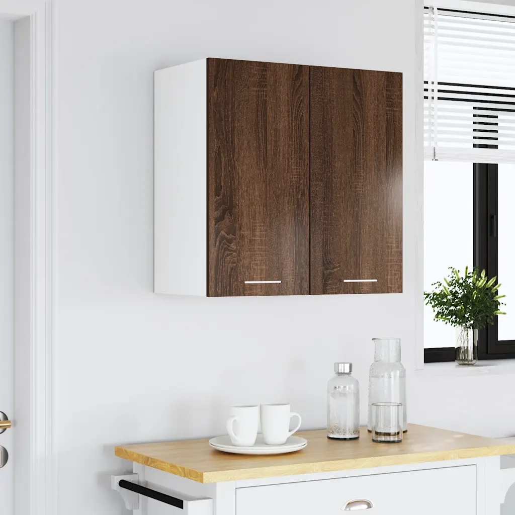 Mobile Pensile Rovere Marrone 60x31x60 cm Legno Ingegnerizzato cod mxl 73685