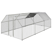 Pollaio Gabbia per Galline da Esterno 280x570x195 cm in Metallo