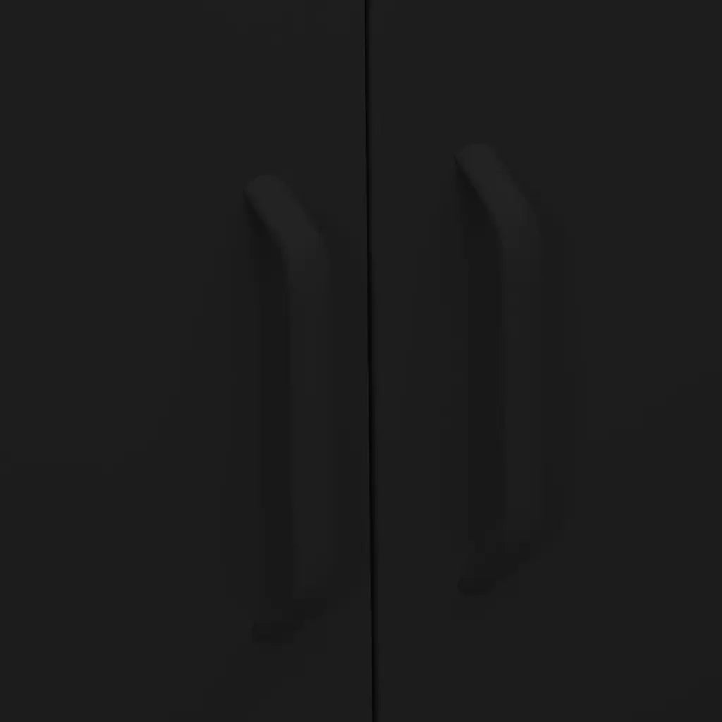 Armadietto Nero 80x35x101,5 cm in Acciaio 336160