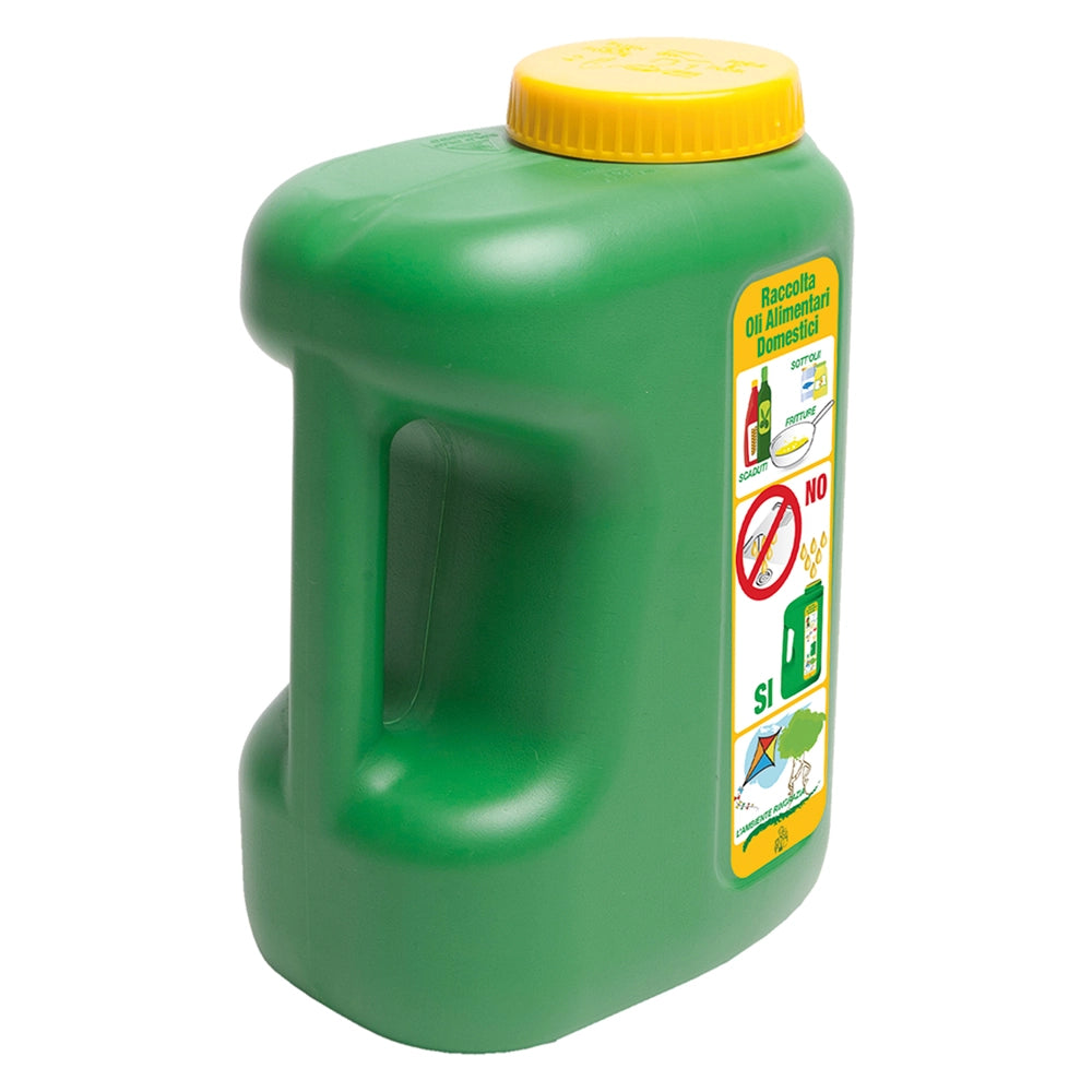 TANICA PER RECUPERO OLIO ALIMENTARE lt. 5  - cm 19 x  13 x  27  - ICS