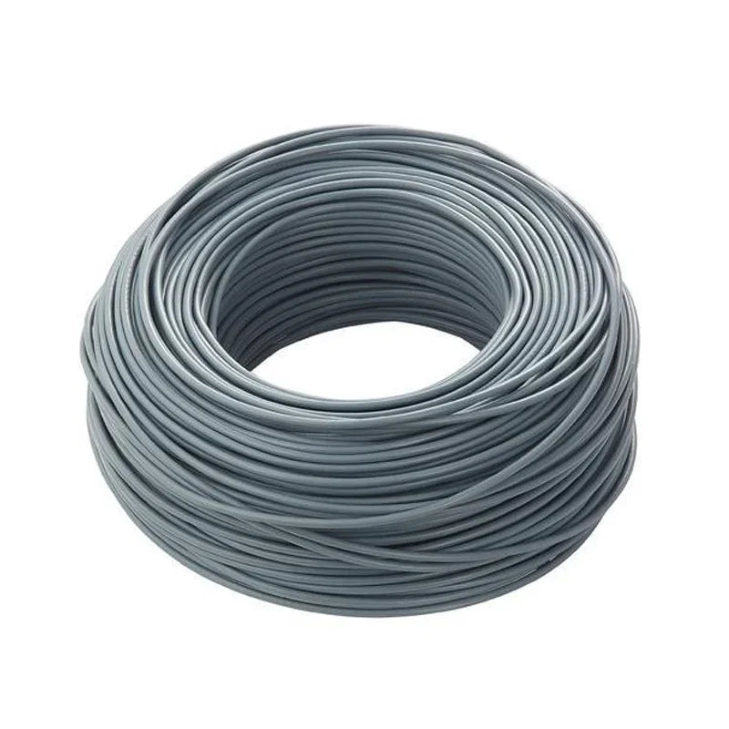 Cavo elettrico cordina unipolare grigio antifiamma FS17 1 x 6 mm matassa 100 m