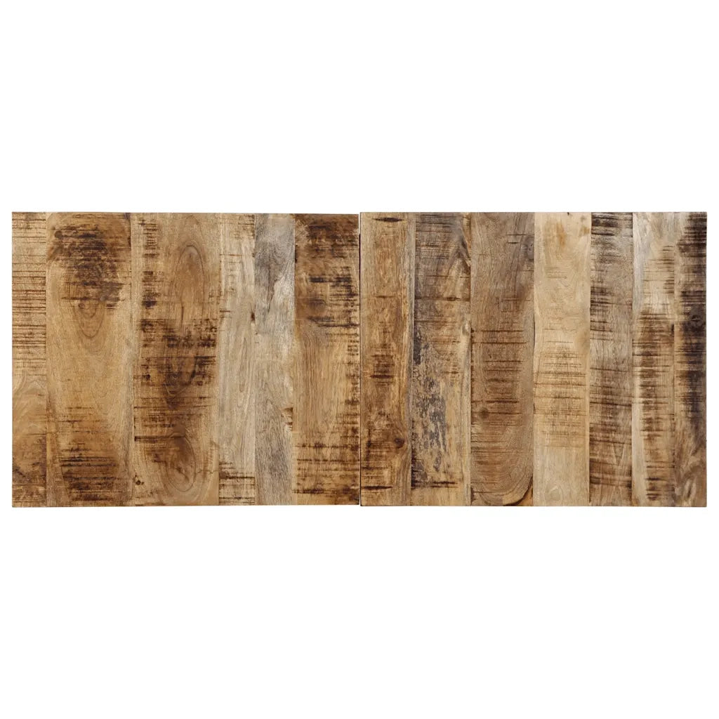 Testiera 120 cm in Legno Massello di Mango Grezzo