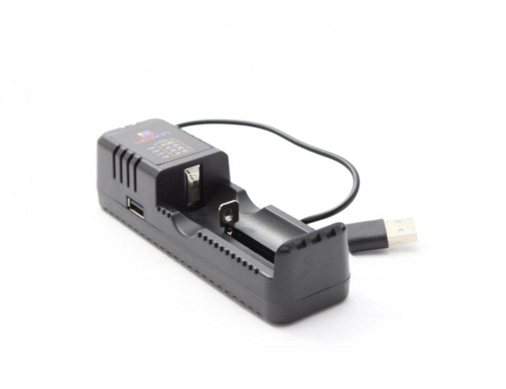 Caricatore 18650 usb per pile ricaricabili al litio - con indicatore led