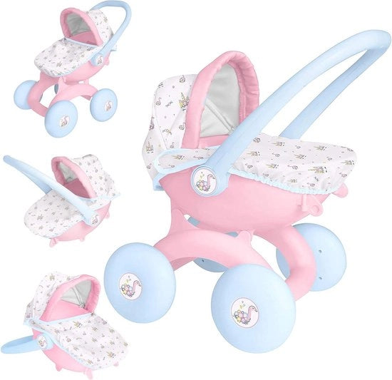 Giocchi per Bambini 4 in 1 Prima Carriola per Ragazze e Ragazzi da 18 Mesi + Carriola