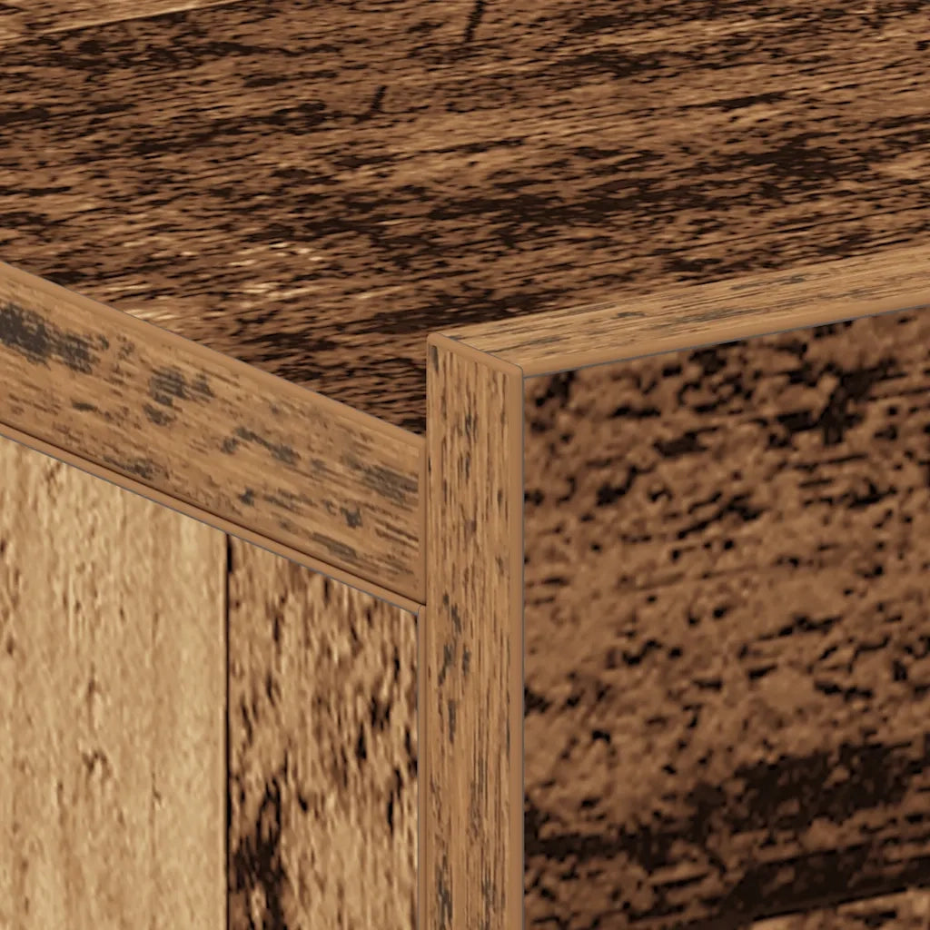 Comodino Pensile-Tavolino da notte Legno Antico 40x30x15 cm in Legno Multistrato