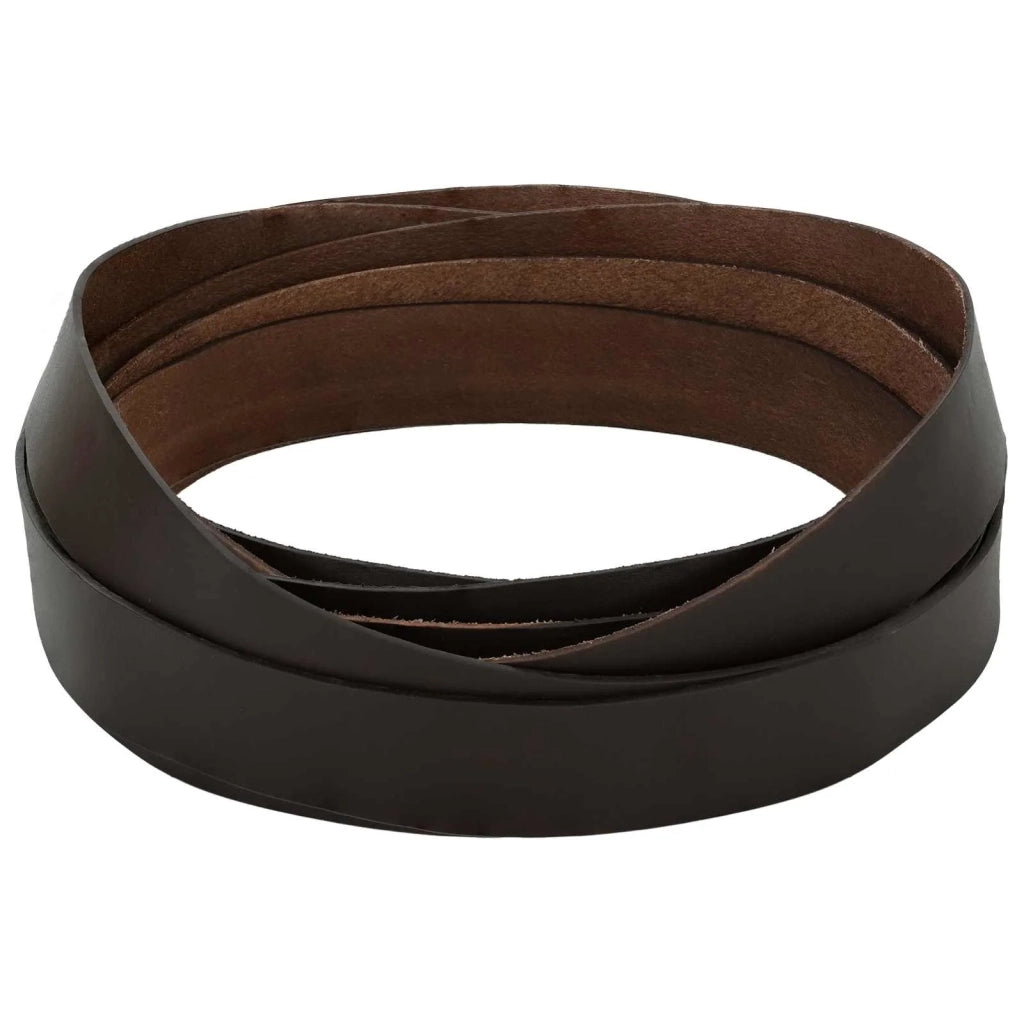 Cinturino in pelle Marrone Scuro 200 x 4 cm Pelle 42034196