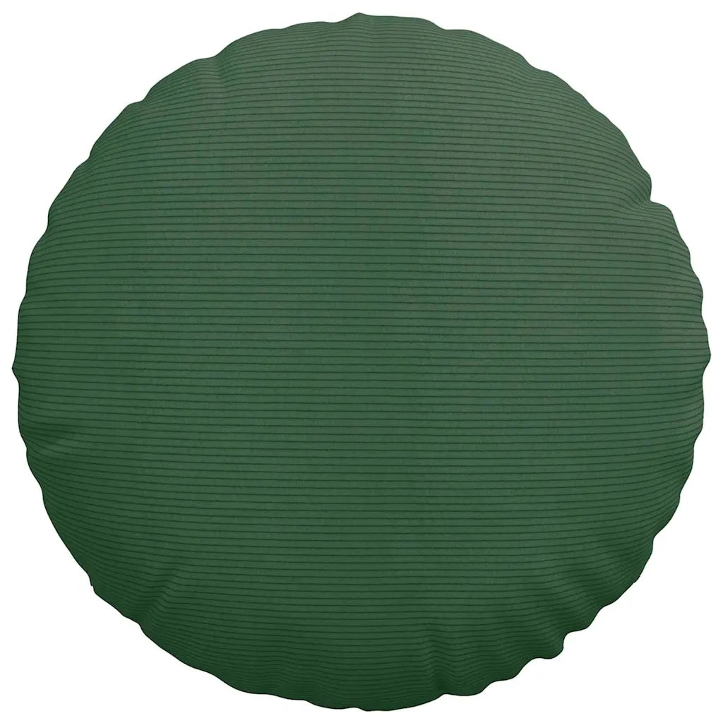 Cuscini per Seduta 2 pcs Verde Scuro Ø50 x 19 cm