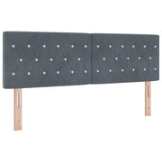 Testiera Grigio scuro 160 cm Velluto 42007094